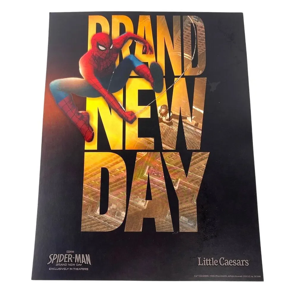 Spider Man Little Caesars Collectable Posters Set of 3 8.5 x 11 Marvel Superhero